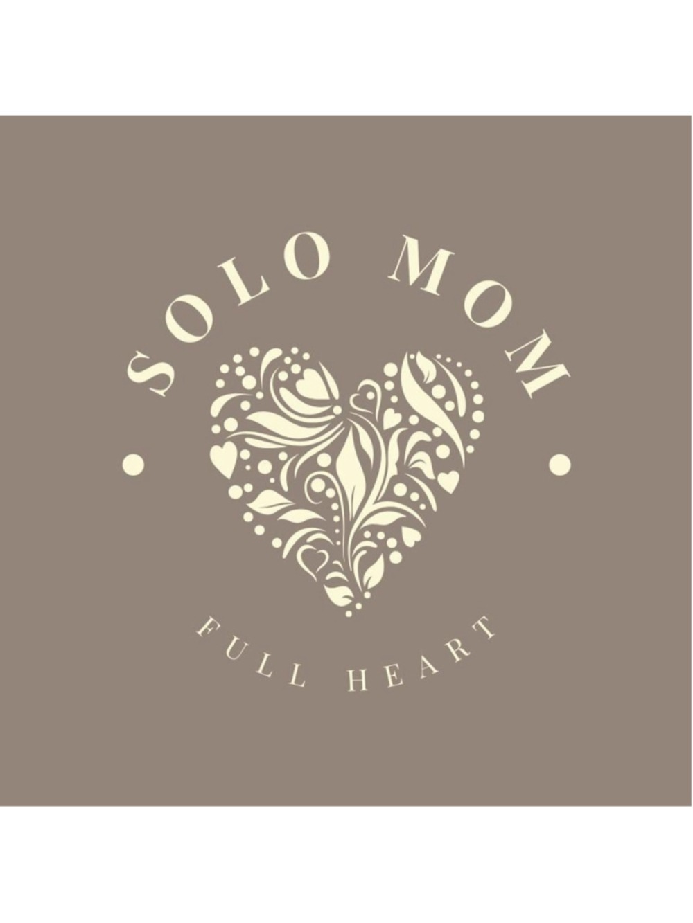 Solo Mom Full Heart Sticker – Empowering Motherhood Vinyl Decal
